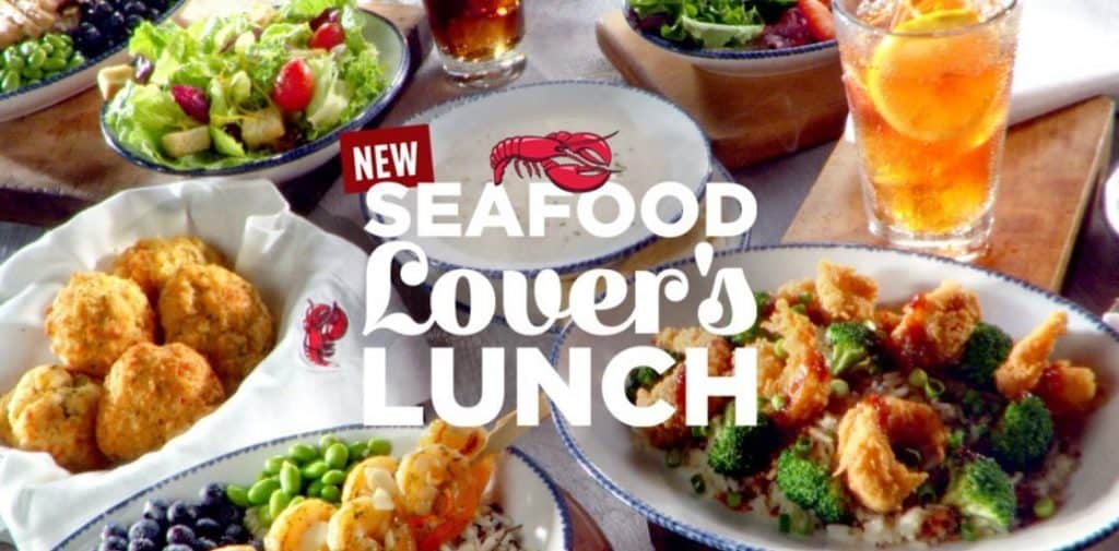 Reb Lobster Lunch menu