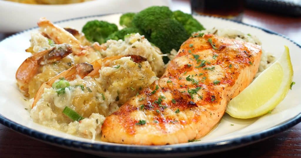 redLobster Salmon Crab fest Mixed Grill with Salmon