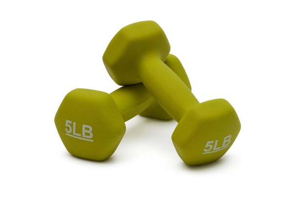 Amazon Basics Neoprene Coated Hexagon Workout Dumbbell Hand Weight