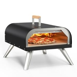 12″ Multi-Fuel Outdoor Pizza Oven – Reaches 720°F