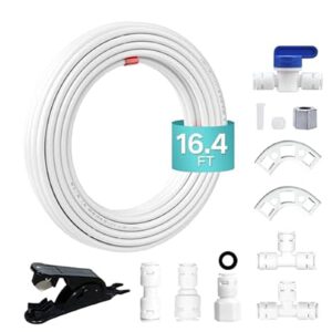 16.4 feet Refrigerator Water Supply Hose Kit Compatible with RO Reverse Osmosis Systems a…