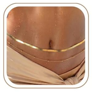 18K Gold Plated Waist Chain, Belly Chain for Women