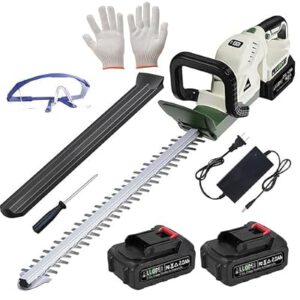 20” Hedge Trimmer Cordless,Electric Bush Trimmer