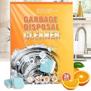 24 Pieces Garbage Disposal Cleaner Tablets, Citrus Scent Deep Cleaning Tablets…