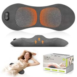 3-in-1 Rechargeable Lumbar Support Pillow with Heat & Vibration