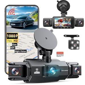 360° Dash Cam 4 Channel 5G WiFi & APP Control, Free 64GB Card…