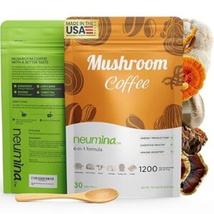 6-in-1 Mushroom Coffee, Energy Coffee with 6 Adaptogenic Mushrooms…