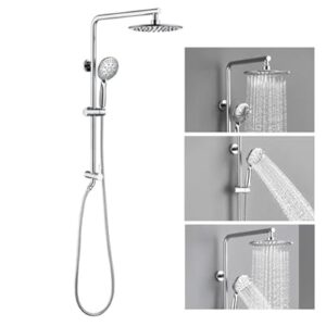 9 Inch Rain Shower Head System with Handheld Spray, Handheld Shower Heads…
