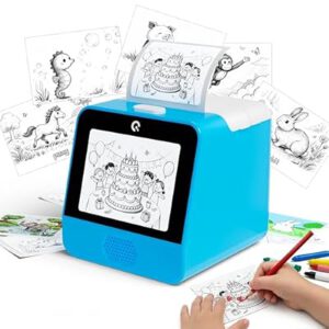 AI Voice Sticker Printer for Kids, PortableThermal Printer with Display Screen…