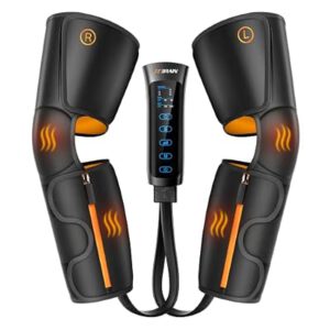 Air Compression Leg Massager with Heat : Calf, Knees & Thigh Recovery Compression…