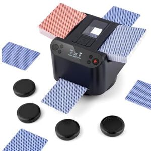 Automatic Card Shuffler and Dealer 2-in-1 with Extra Gift 100PCS Poker Set