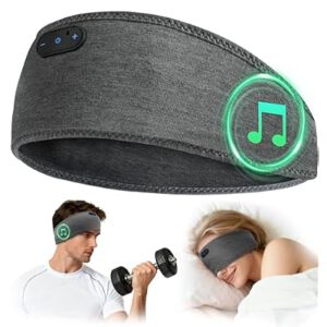 Bamboo Cotton Sleep Headphones,Ultra-Soft Wireless Headband Bluetooth…