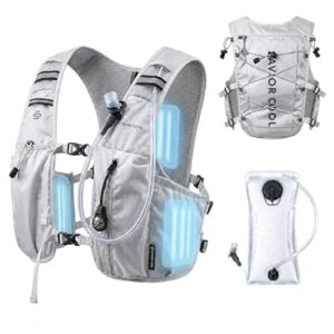 Cooling Hydration Vest with Cooling Packs, 2L BPA-Free Water Bladder