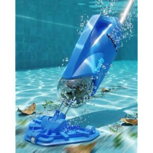 Cordless Handheld Pool Vacuum, 18.5GPM Strong Suction, 45 Mins Runtime