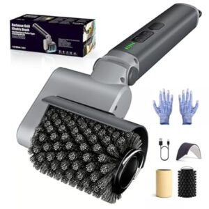 Electric Grill Brush, Cordless BBQ Cleaner, 3-Speed & Angle Adjustable…