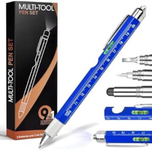 Fathers Day Dad Gifts for Dad Husband, 9 in 1 Multitool Pen Set
