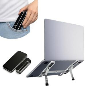 Foldable Laptop Stand, Portable Laptop Stand,Lightweight and Adjustable Laptop Riser…