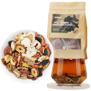 Ginseng Power Blend Tea, Ginseng-Infused ten Treasure Kidney Tea…