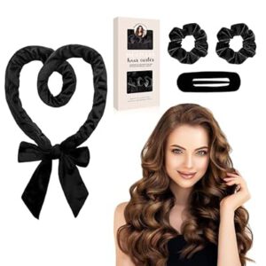 Hair Rollers with Scrunchies and Clip, Heatless Hair Curler Headbands…