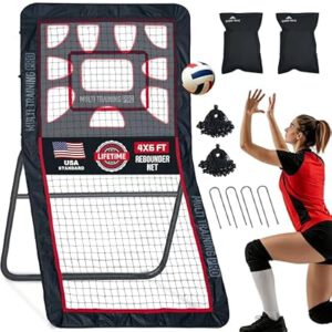 Heavy-Duty Lacrosse Rebounder for Backyard 4×7 ft/4×6 ft Volleyball Rebounder…