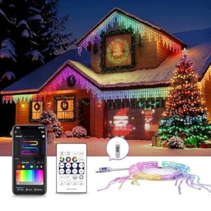 Icicle Lights for Outside,66ft Christmas Lights Outdoor