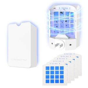 Indoor Fly Trap Plug in, Flying Insect Trap with Blue UV Light…