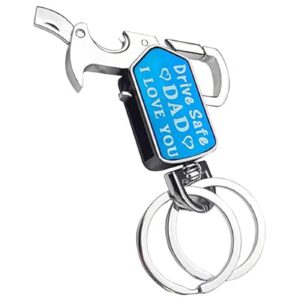 Keychain for Dad, Sturdy Fidget Spinner Key Chain, Gifts from Daughter Son for Dad…