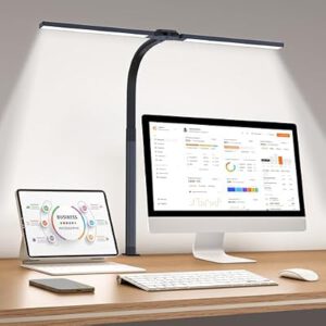LED Desk Lamp for Home Office, Eye-Caring Desk Light with Clamp…