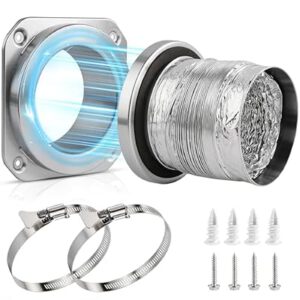Magnetic Dryer Vent Connector Kit for Tight Space