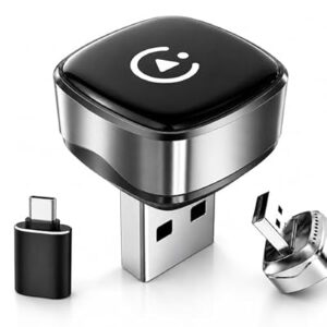 Mini Wireless Android Auto & CarPlay Adapter, Low-Profile USB-A 2-in-1…