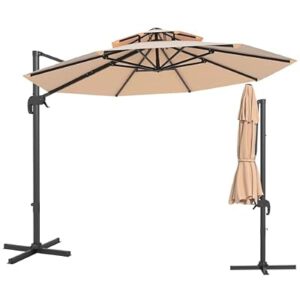 Patio Umbrella, Offset Cantilever Umbrella with UV Protection