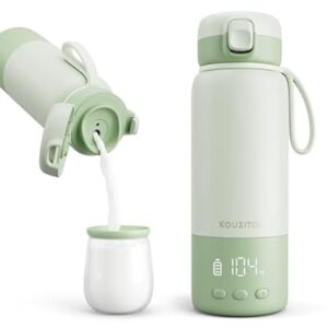 Portable Bottle Warmer for Travel, 2-Min Fast Heating Baby Bottle Warmer…