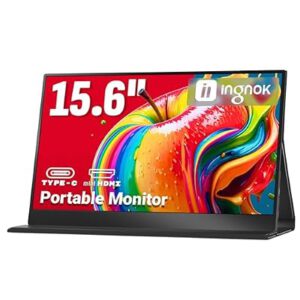 Portable Monitor, 15.6inch FHD 1080P Travel Monitor…