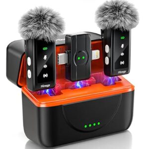 Professional Mini Wireless Lavalier Microphone for iPhone Android Tablets
