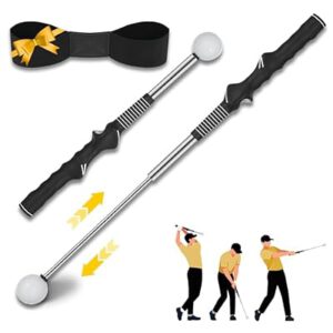 Retractable Golf Swing Trainer Pro-Level, Portable Golf Training Aid…