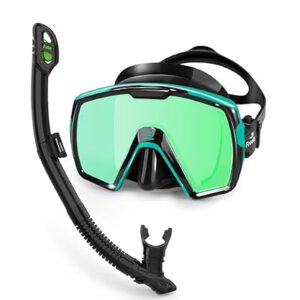 Snorkel Set for Adults Youth Kids, Scuba Diving Mask