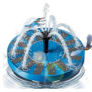 Solar Bird Bath Fountains – Upgraded Solar Pond Fountain with 6…