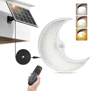 Solar Ceiling Light & Moon Lamp with Motion Sensor for Shed Barn…