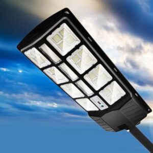 Solar Street Light Outdoor 120,000LM, 240° Wide Angle Motion Sensor…