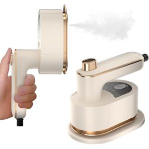 Travel Steamer Iron for Clothes Mini-Portable Ironing Machine….