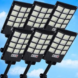 Waterproof Solar Street Lights Outdoor with Motion Sensor & Dusk to Dawn