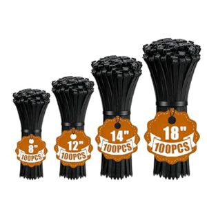 Zip Ties Black Cable Ties Heavy Duty…