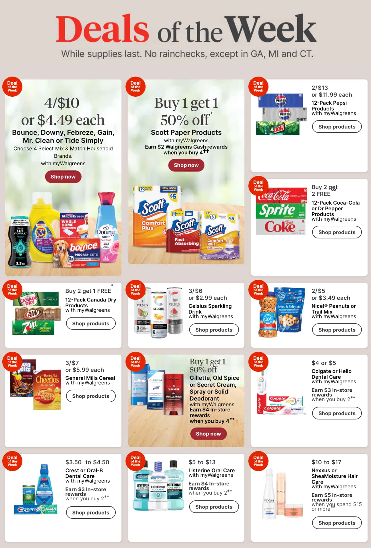 Walgreens Weekly Ad page 1
