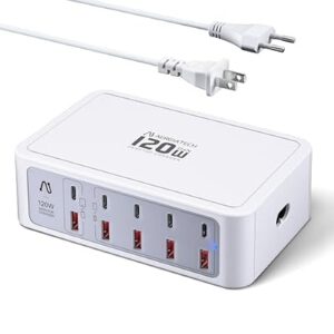 10-Ports USB and USB C Charging Station