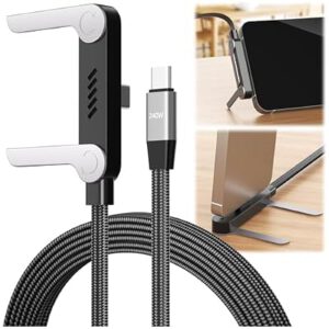 Braided Fast Charge Cable, 2026 New Invisible Holder Charger Cable with Stand