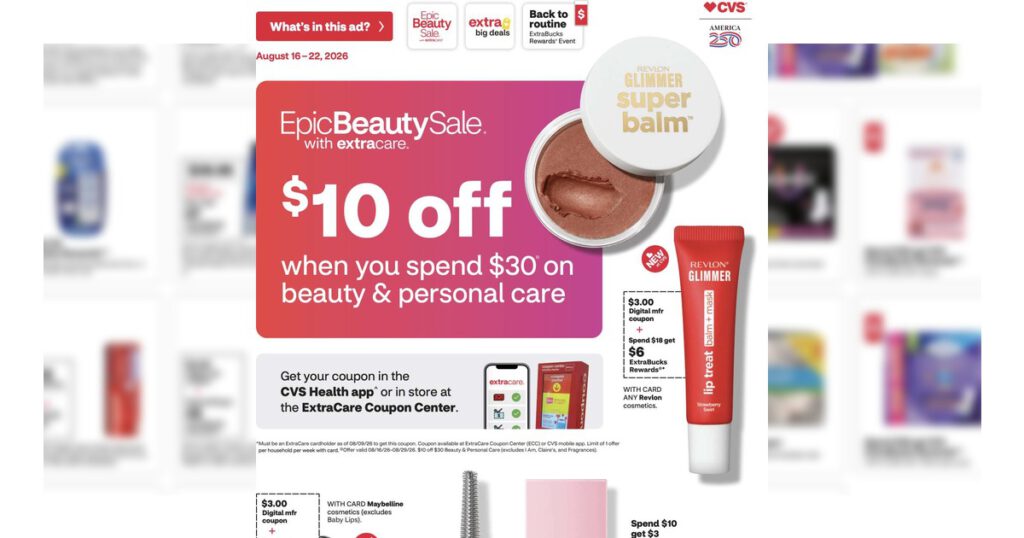 CVS weekly ad Aug 16 – Aug 22, 2026